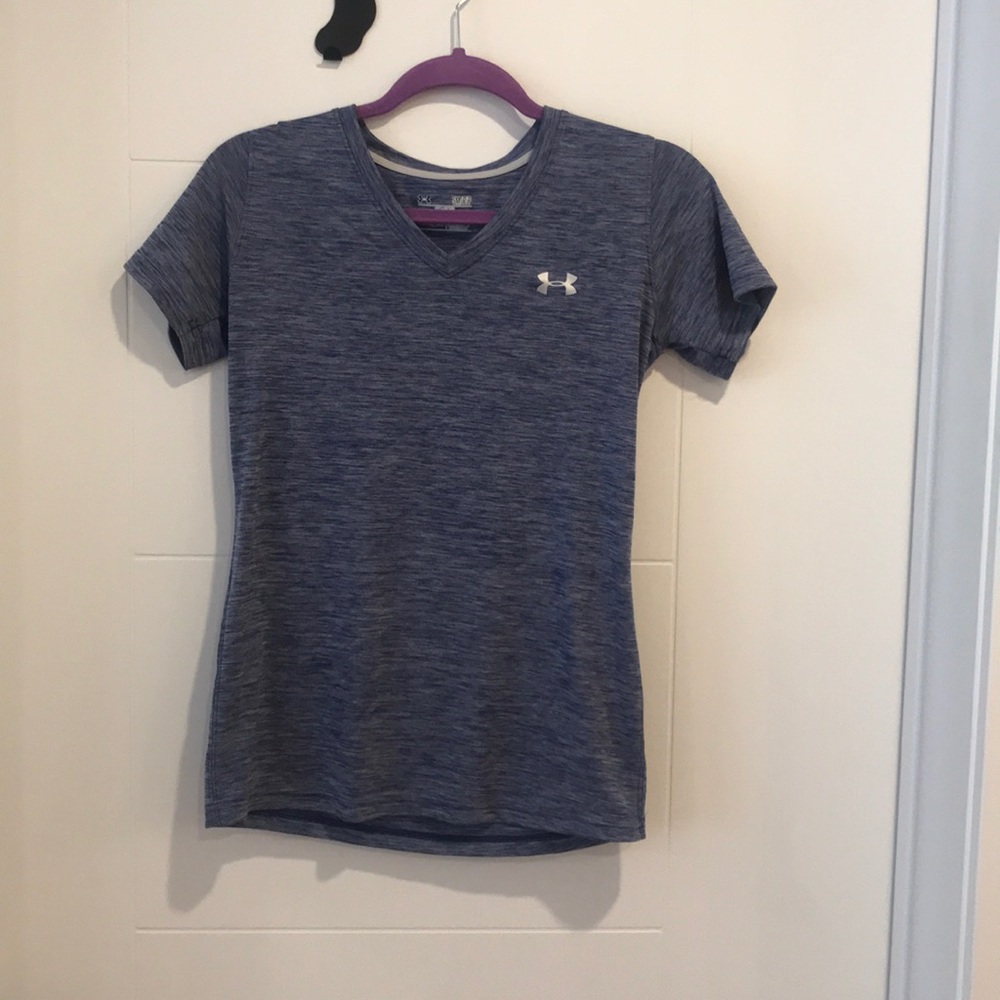 Under Armour Heat Gear Semi Fitted Blue T-shirt
